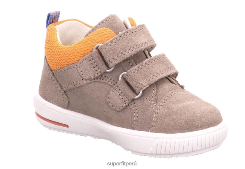 educación física Superfit bebés moppy - zapatillas bajas con cierre de velcro beis/naranja V06L24294 zapatillas bajas