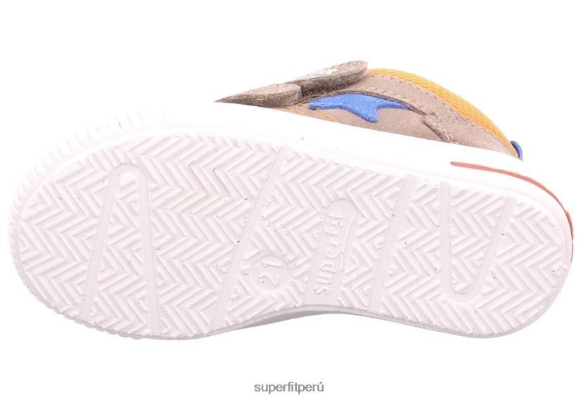 educación física Superfit bebés moppy - zapatillas bajas con cierre de velcro beis/naranja V06L24294 zapatillas bajas