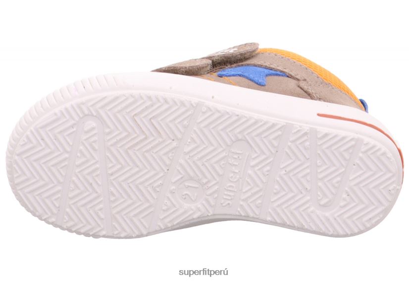 educación física Superfit bebés moppy - zapatillas bajas con cierre de velcro beis/naranja V06L24294 zapatillas bajas