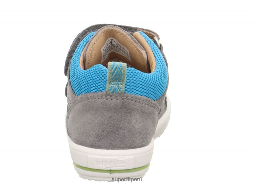 educación física Superfit bebés moppy - zapatillas bajas con cierre de velcro gris claro/azul V06L24236 zapatillas bajas