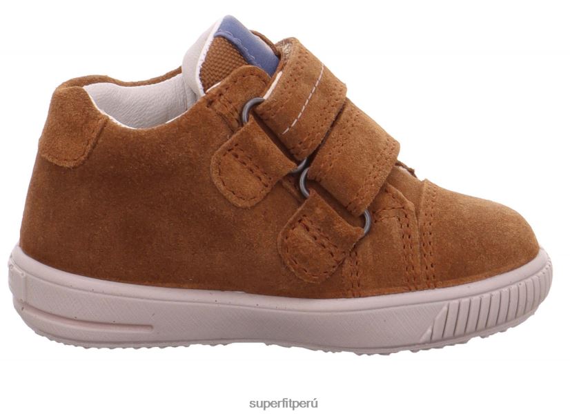 educación física Superfit bebés moppy - zapatillas bajas con cierre de velcro marrón/azul V06L24376 zapatillas bajas