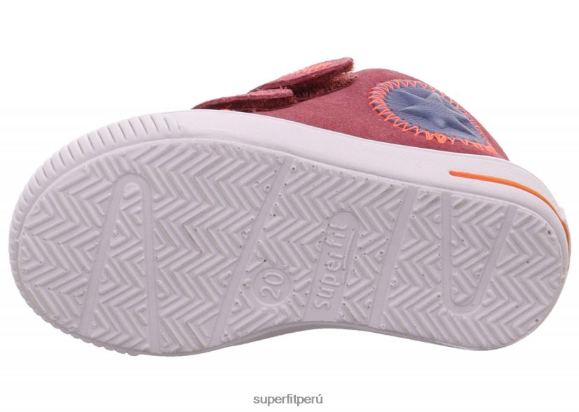 educación física Superfit bebés moppy - zapatillas bajas con cierre de velcro rosado azul V06L24375 zapatillas bajas