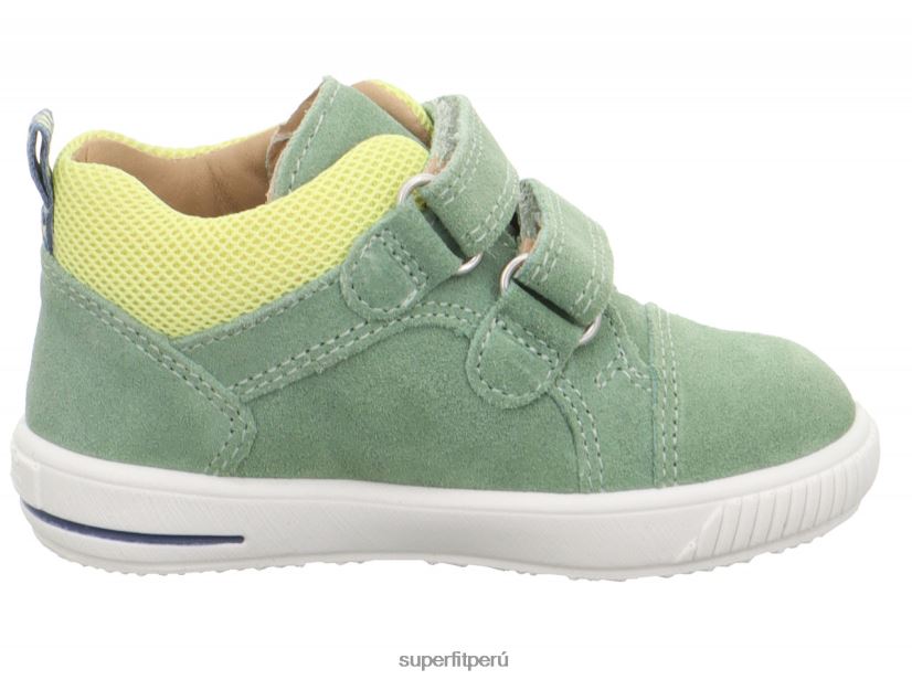 educación física Superfit bebés moppy - zapatillas bajas con cierre de velcro verde claro/amarillo V06L24336 zapatillas bajas