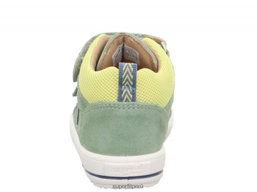 educación física Superfit bebés moppy - zapatillas bajas con cierre de velcro verde claro/amarillo V06L24336 zapatillas bajas