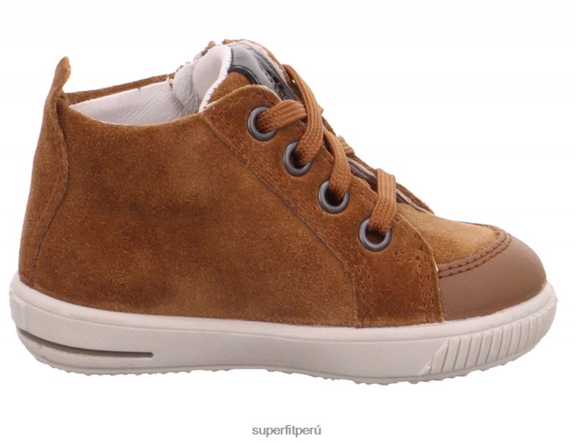 educación física Superfit bebés moppy - zapatillas bajas con cremallera marrón V06L24434 zapatillas bajas