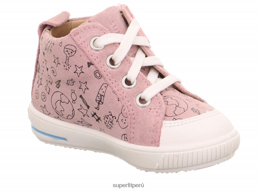 educación física Superfit bebés moppy - zapatillas bajas con cremallera rosa/blanco V06L24315 zapatillas bajas