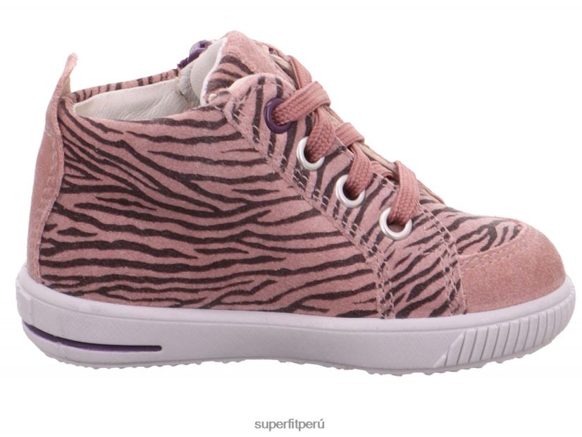 educación física Superfit bebés moppy - zapatillas bajas con cremallera rosado morado V06L24377 zapatillas bajas