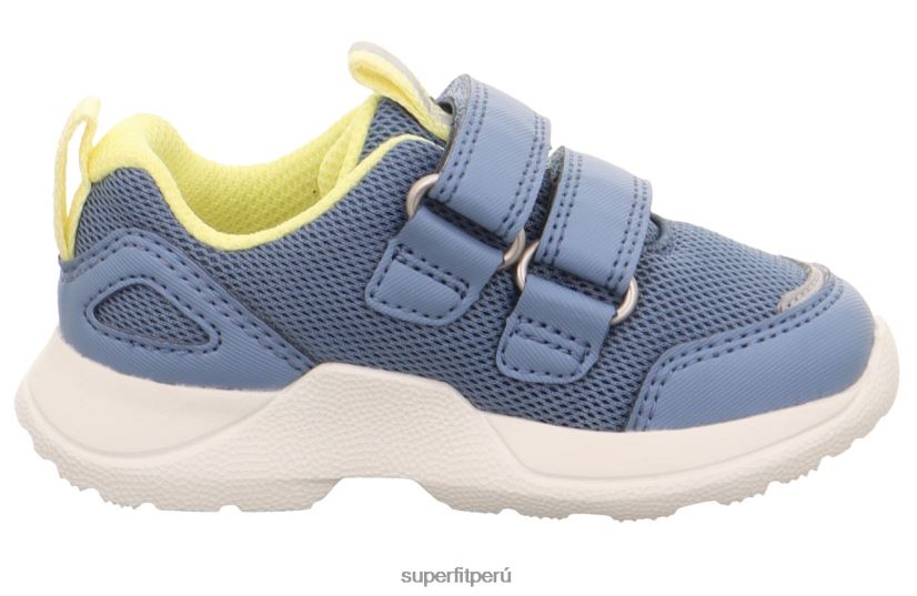 educación física Superfit bebés rush - zapatillas bajas con cierre de velcro azul amarillo V06L24251 zapatillas bajas