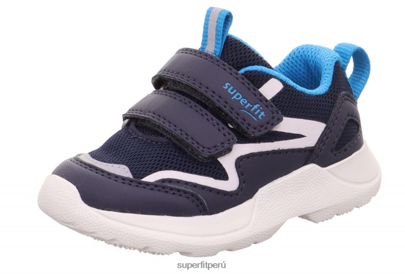educación física Superfit bebés rush - zapatillas bajas con cierre de velcro azul/turquesa V06L24247 zapatillas bajas