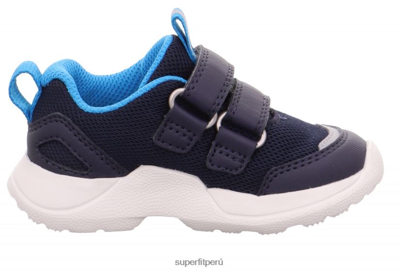 educación física Superfit bebés rush - zapatillas bajas con cierre de velcro azul/turquesa V06L24247 zapatillas bajas