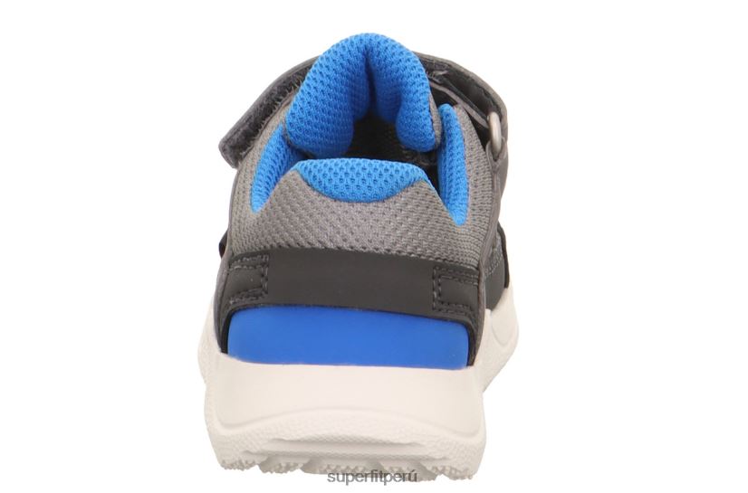 educación física Superfit bebés rush - zapatillas bajas con cierre de velcro gris claro/azul V06L24333 zapatillas bajas