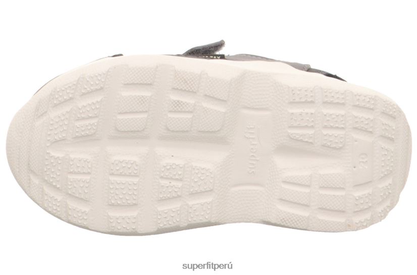 educación física Superfit bebés rush - zapatillas bajas con cierre de velcro gris claro/azul V06L24333 zapatillas bajas