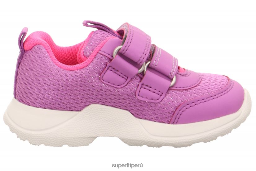 educación física Superfit bebés rush - zapatillas bajas con cierre de velcro morado/rosa V06L24241 zapatillas bajas
