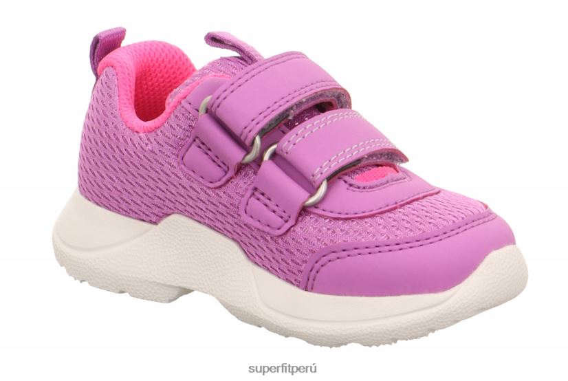 educación física Superfit bebés rush - zapatillas bajas con cierre de velcro morado/rosa V06L24241 zapatillas bajas