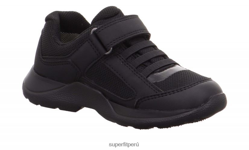 educación física Superfit bebés rush - zapatillas bajas con cierre de velcro negro V06L24381 zapatillas bajas
