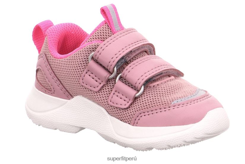 educación física Superfit bebés rush - zapatillas bajas con cierre de velcro rosa V06L24293 zapatillas bajas