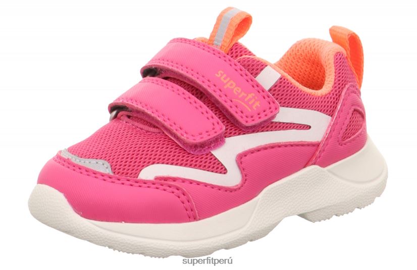 educación física Superfit bebés rush - zapatillas bajas con cierre de velcro rosa/naranja V06L24261 zapatillas bajas
