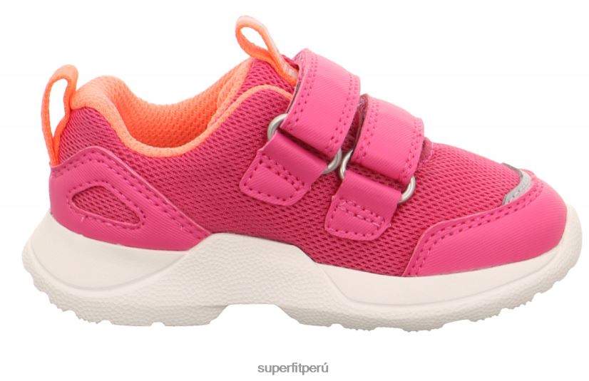 educación física Superfit bebés rush - zapatillas bajas con cierre de velcro rosa/naranja V06L24261 zapatillas bajas