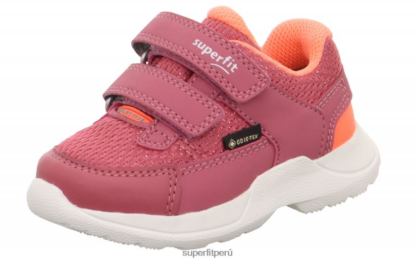 educación física Superfit bebés rush - zapatillas bajas con cierre de velcro rosa/naranja V06L24332 zapatillas bajas