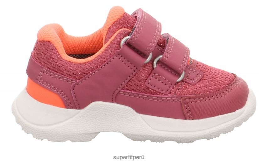 educación física Superfit bebés rush - zapatillas bajas con cierre de velcro rosa/naranja V06L24332 zapatillas bajas