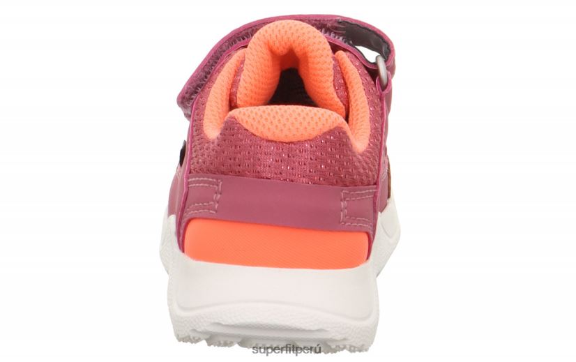 educación física Superfit bebés rush - zapatillas bajas con cierre de velcro rosa/naranja V06L24332 zapatillas bajas