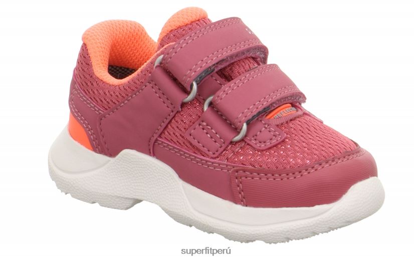 educación física Superfit bebés rush - zapatillas bajas con cierre de velcro rosa/naranja V06L24332 zapatillas bajas