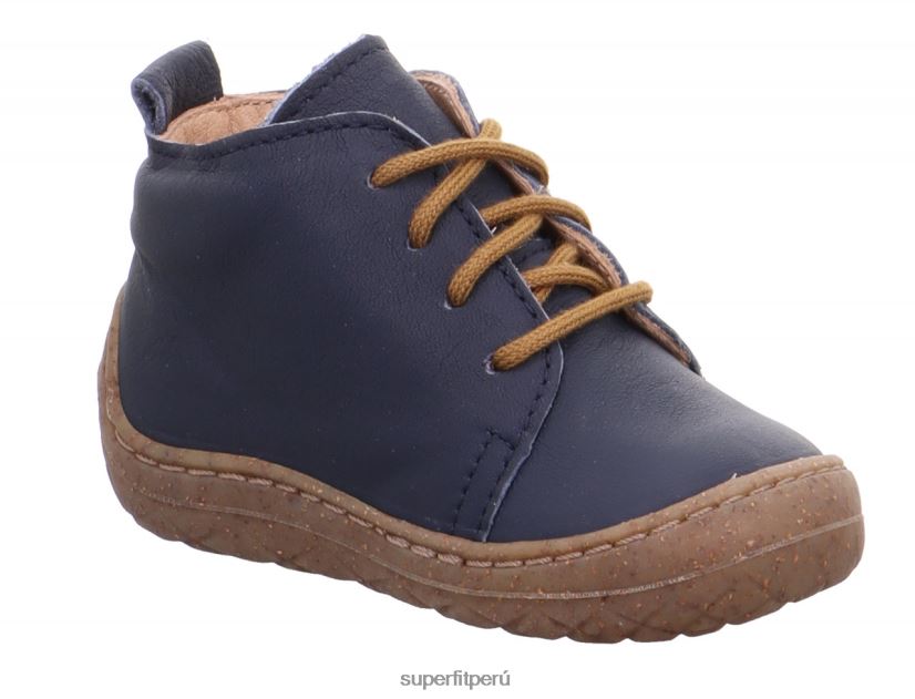 educación física Superfit bebés saturnus - zapatillas bajas con cordones azul Marrón V06L24263 zapatillas bajas