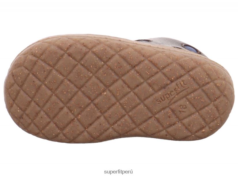 educación física Superfit bebés saturnus - zapatillas bajas con cordones marrón/azul V06L24402 zapatillas bajas