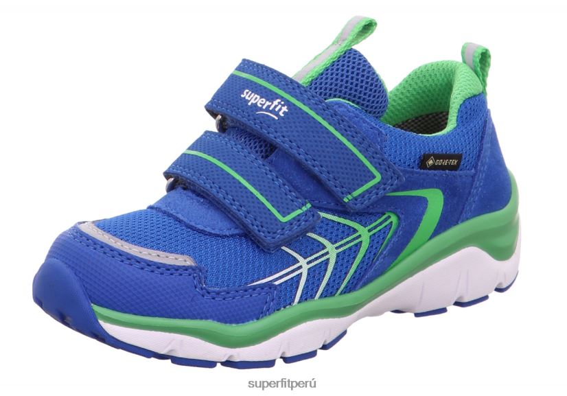 educación física Superfit bebés sport5 - zapatillas bajas con cierre de velcro azul verde V06L24355 zapatillas bajas