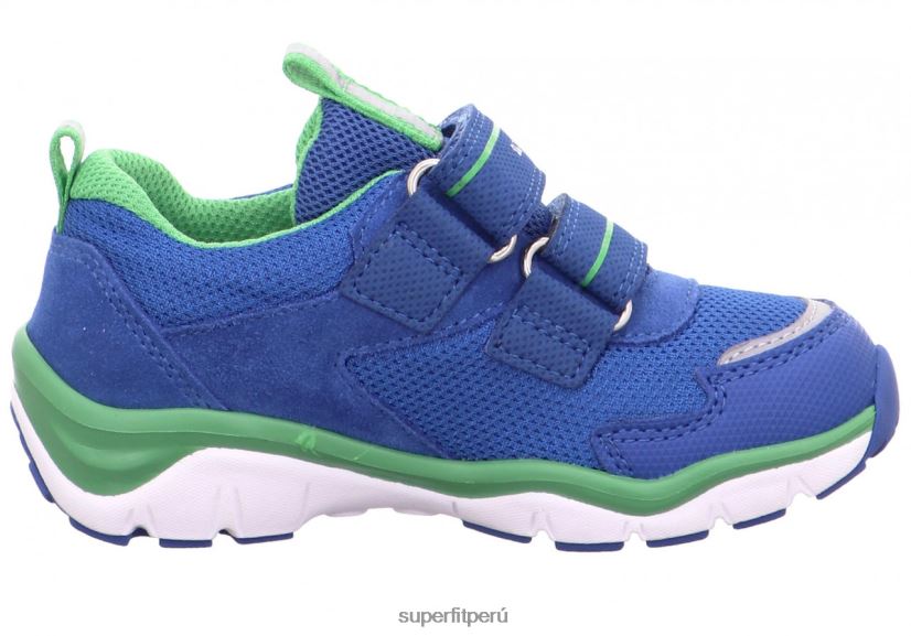 educación física Superfit bebés sport5 - zapatillas bajas con cierre de velcro azul verde V06L24355 zapatillas bajas
