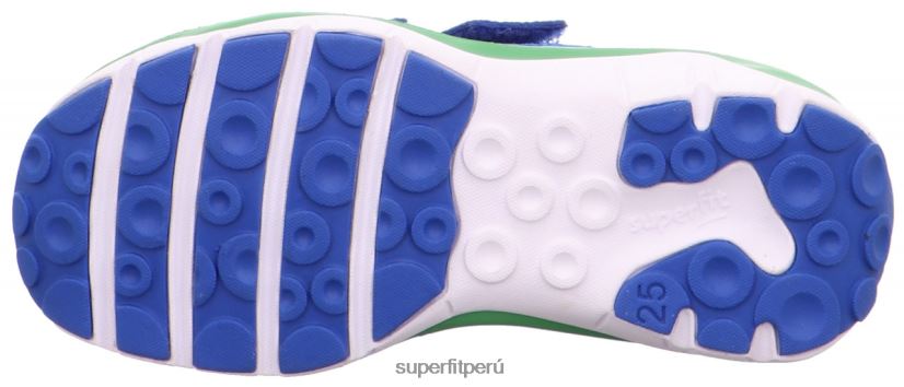 educación física Superfit bebés sport5 - zapatillas bajas con cierre de velcro azul verde V06L24355 zapatillas bajas