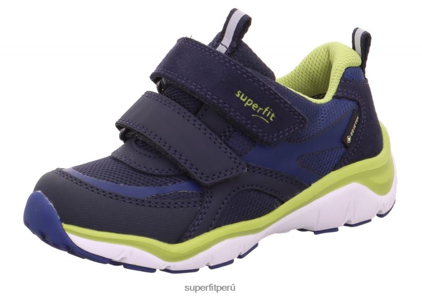 educación física Superfit bebés sport5 - zapatillas bajas con cierre de velcro azul/verde claro V06L24400 zapatillas bajas