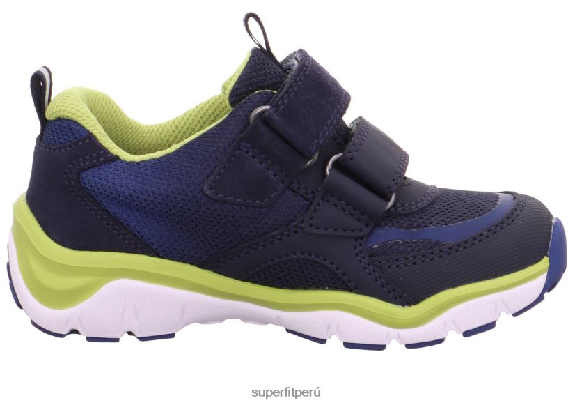 educación física Superfit bebés sport5 - zapatillas bajas con cierre de velcro azul/verde claro V06L24400 zapatillas bajas