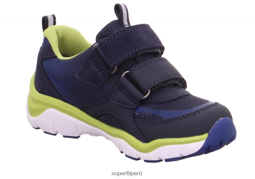 educación física Superfit bebés sport5 - zapatillas bajas con cierre de velcro azul/verde claro V06L24400 zapatillas bajas