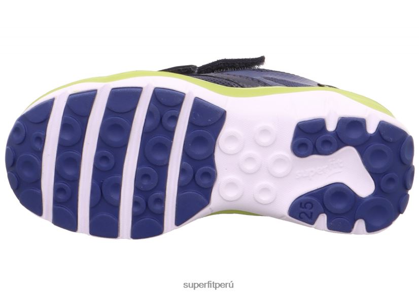 educación física Superfit bebés sport5 - zapatillas bajas con cierre de velcro azul/verde claro V06L24400 zapatillas bajas