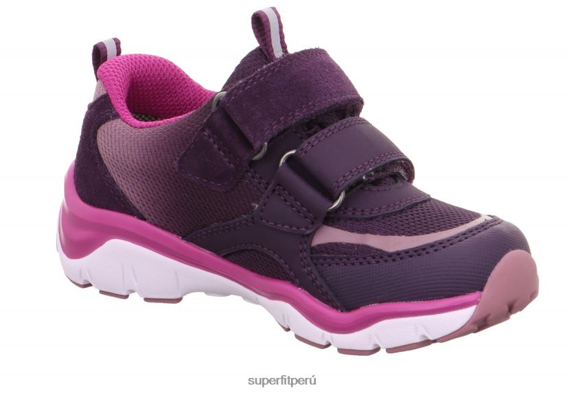 educación física Superfit bebés sport5 - zapatillas bajas con cierre de velcro morado/rosa V06L24396 zapatillas bajas