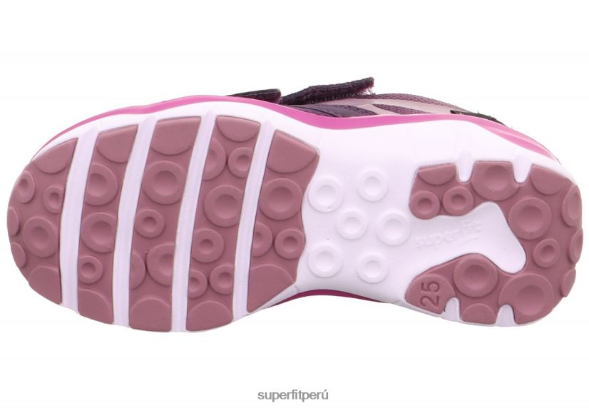 educación física Superfit bebés sport5 - zapatillas bajas con cierre de velcro morado/rosa V06L24396 zapatillas bajas