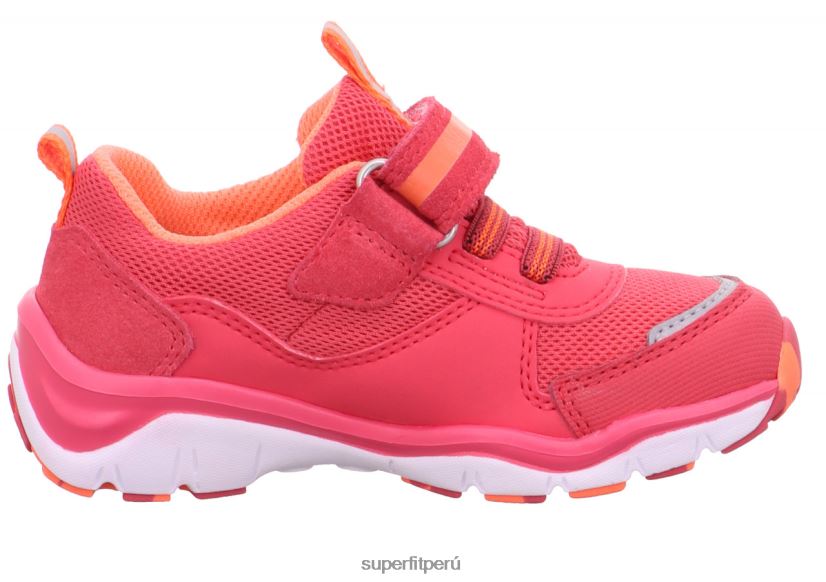 educación física Superfit bebés sport5 - zapatillas bajas con cierre de velcro rosa/naranja V06L24302 zapatillas bajas