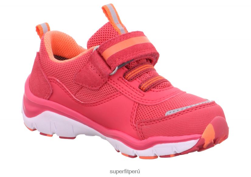 educación física Superfit bebés sport5 - zapatillas bajas con cierre de velcro rosa/naranja V06L24302 zapatillas bajas