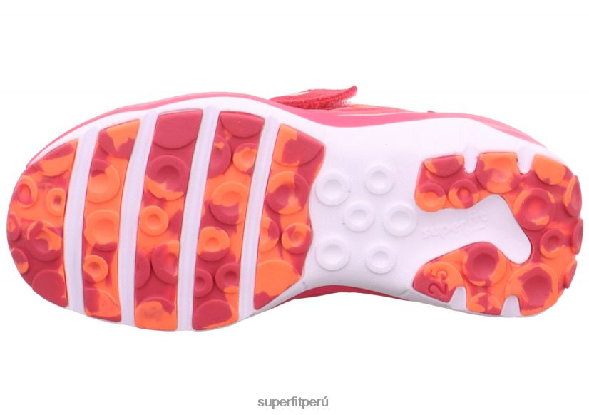 educación física Superfit bebés sport5 - zapatillas bajas con cierre de velcro rosa/naranja V06L24302 zapatillas bajas
