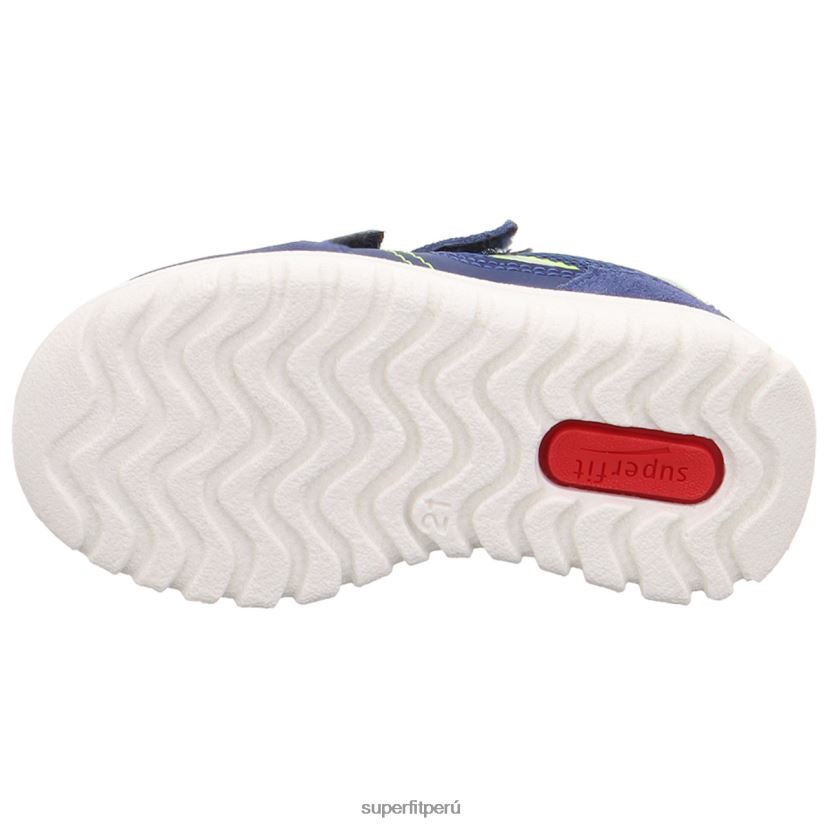 educación física Superfit bebés sport7 mini - zapatillas bajas con cierre de velcro azul amarillo V06L24316 zapatillas bajas