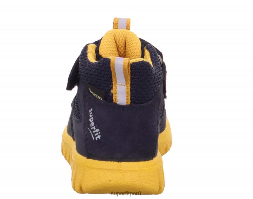 educación física Superfit bebés sport7 mini - zapatillas bajas con cierre de velcro azul amarillo V06L24423 zapatillas bajas