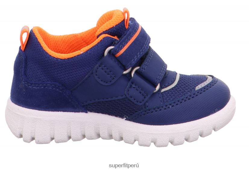 educación física Superfit bebés sport7 mini - zapatillas bajas con cierre de velcro azul/naranja V06L24259 zapatillas bajas