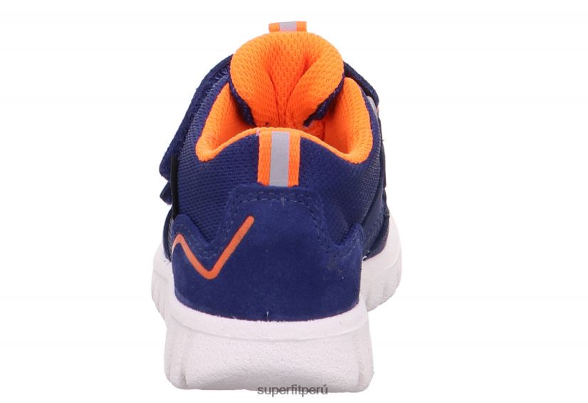 educación física Superfit bebés sport7 mini - zapatillas bajas con cierre de velcro azul/naranja V06L24259 zapatillas bajas