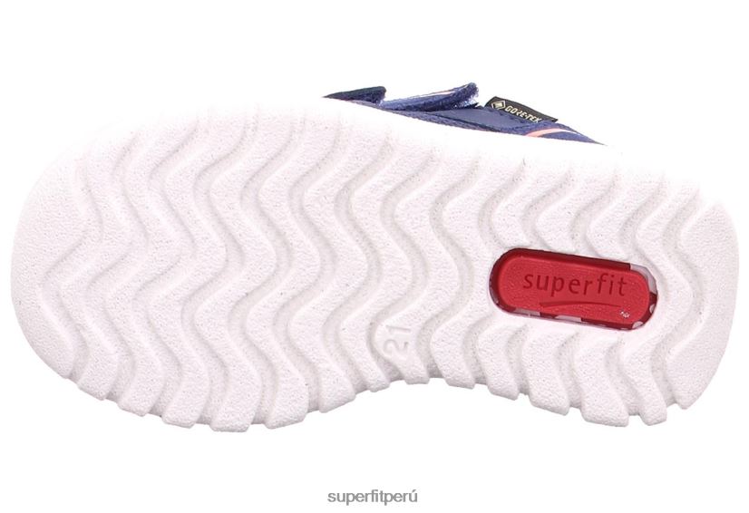 educación física Superfit bebés sport7 mini - zapatillas bajas con cierre de velcro azul/naranja V06L24259 zapatillas bajas