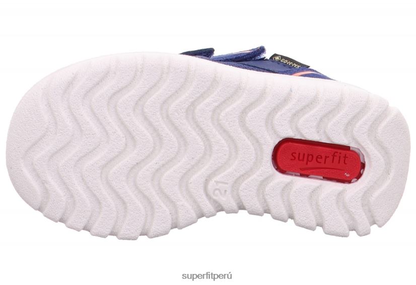 educación física Superfit bebés sport7 mini - zapatillas bajas con cierre de velcro azul/naranja V06L24259 zapatillas bajas