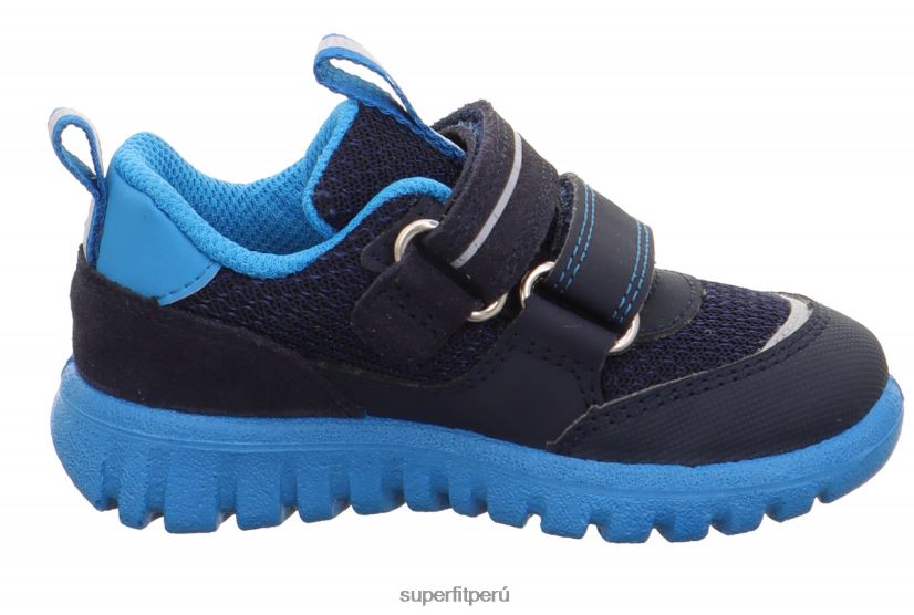 educación física Superfit bebés sport7 mini - zapatillas bajas con cierre de velcro azul/turquesa V06L24320 zapatillas bajas