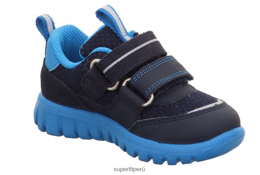 educación física Superfit bebés sport7 mini - zapatillas bajas con cierre de velcro azul/turquesa V06L24320 zapatillas bajas