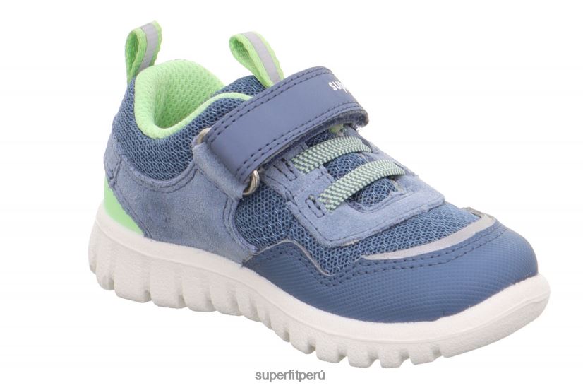 educación física Superfit bebés sport7 mini - zapatillas bajas con cierre de velcro azul/verde claro V06L24329 zapatillas bajas