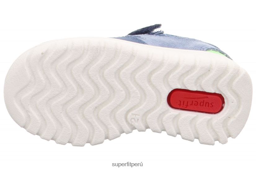 educación física Superfit bebés sport7 mini - zapatillas bajas con cierre de velcro azul/verde claro V06L24329 zapatillas bajas
